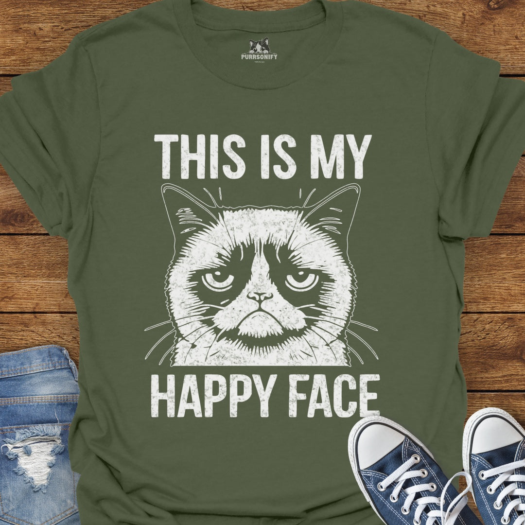This is my Happy Face - Grumpy Cat T-Shirt