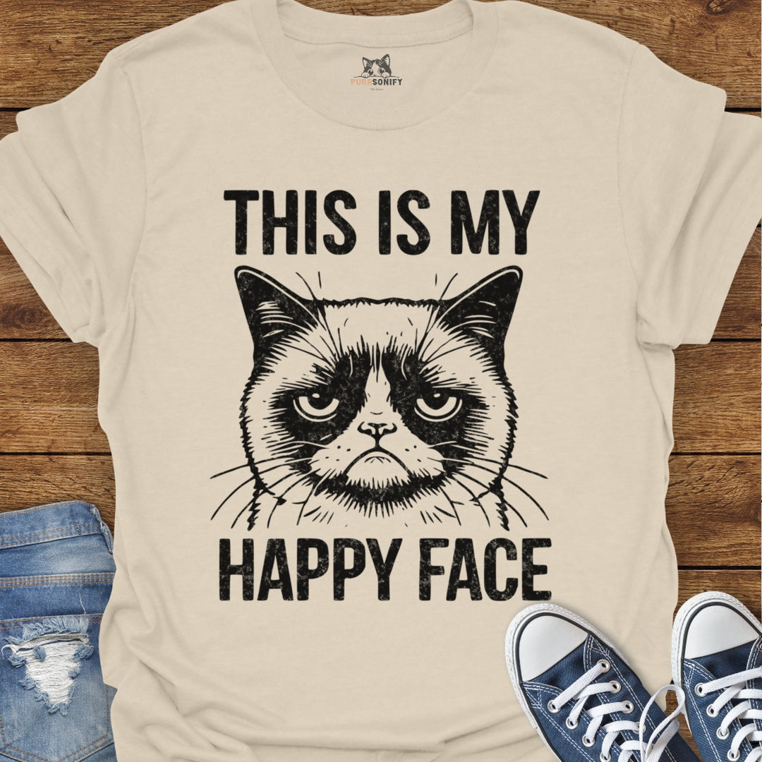 This is my Happy Face - Grumpy Cat T-Shirt
