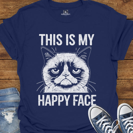 This is my Happy Face - Grumpy Cat T-Shirt