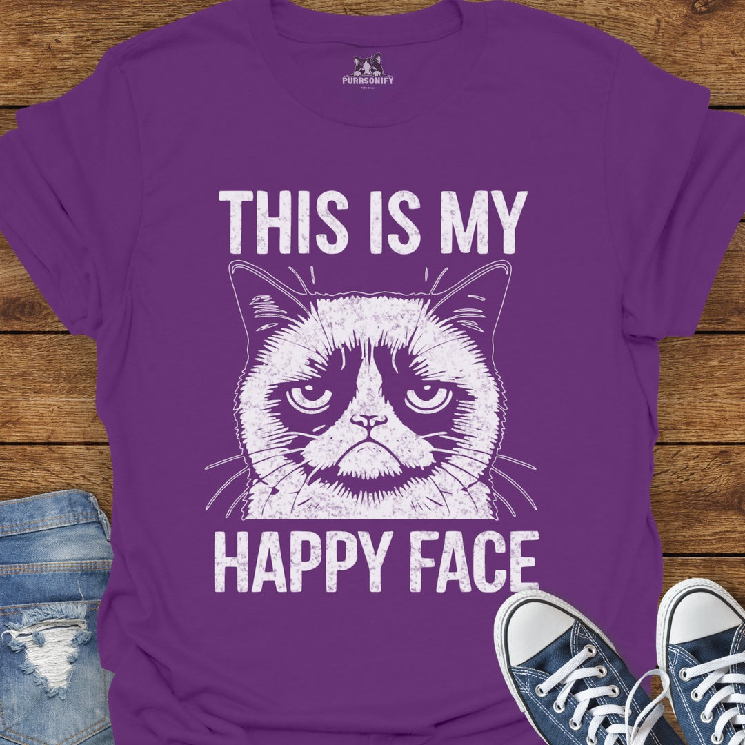 This is my Happy Face - Grumpy Cat T-Shirt
