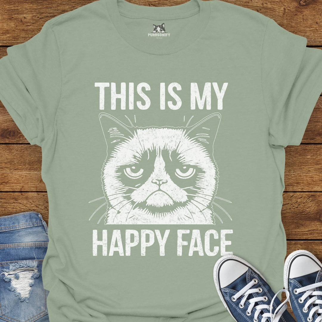 This is my Happy Face - Grumpy Cat T-Shirt