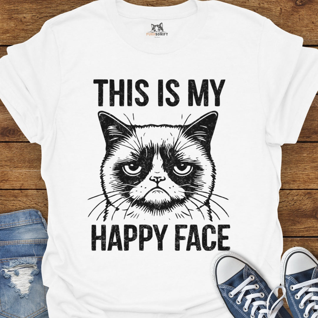 This is my Happy Face - Grumpy Cat T-Shirt