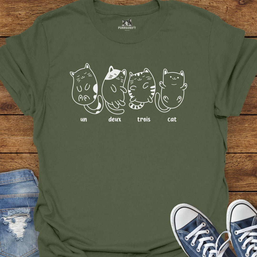 Un Deux Trois Cat T-Shirt