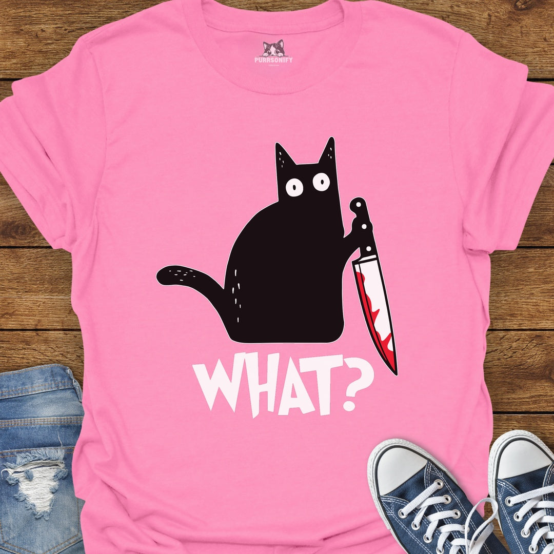 What? Suspicious Cat Cat T-Shirt