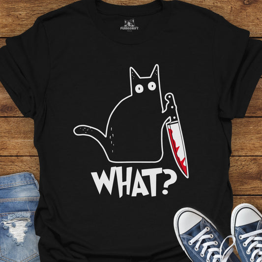 What? Suspicious Cat Cat T-Shirt