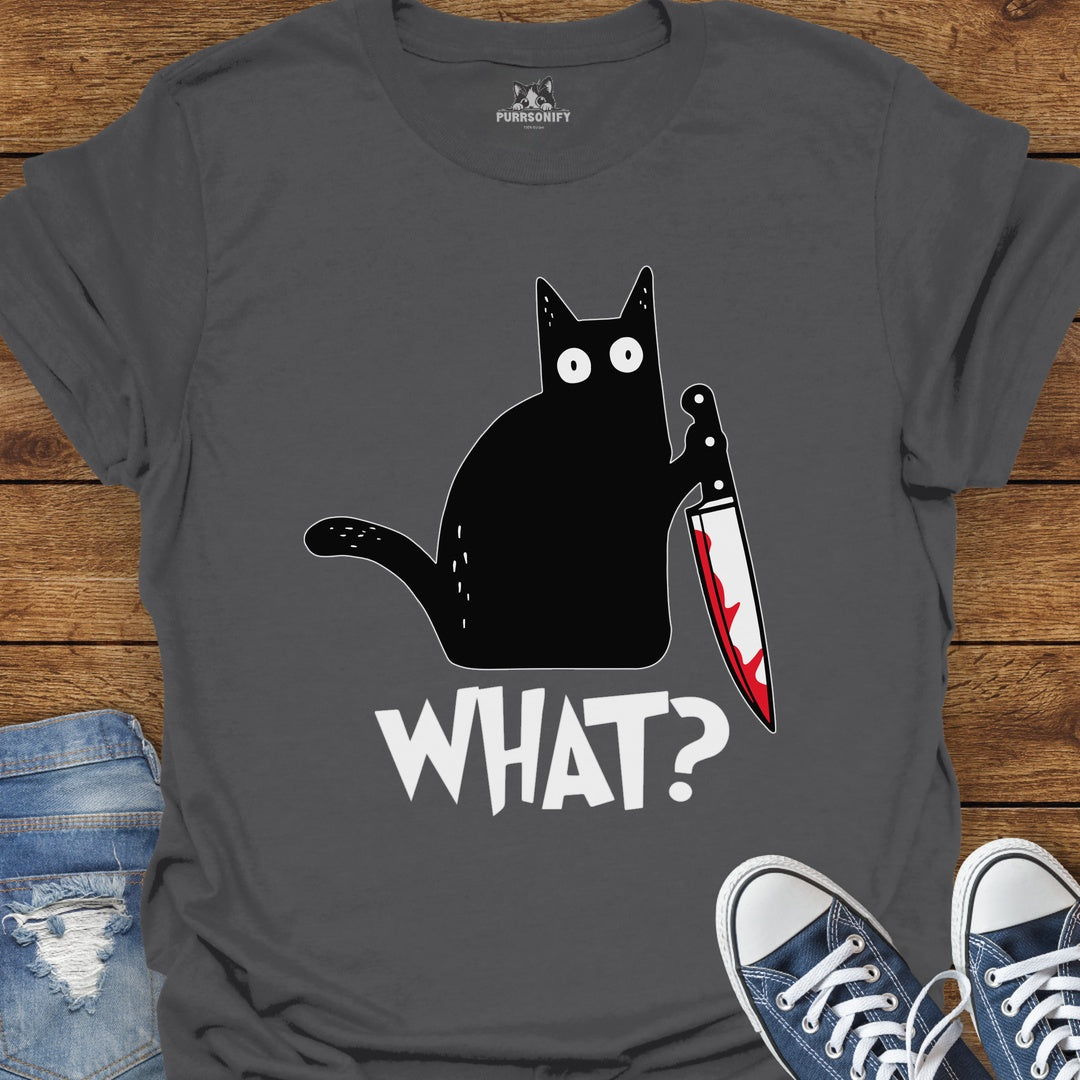 What? Suspicious Cat Cat T-Shirt