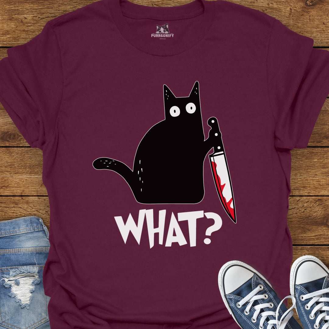 What? Suspicious Cat Cat T-Shirt