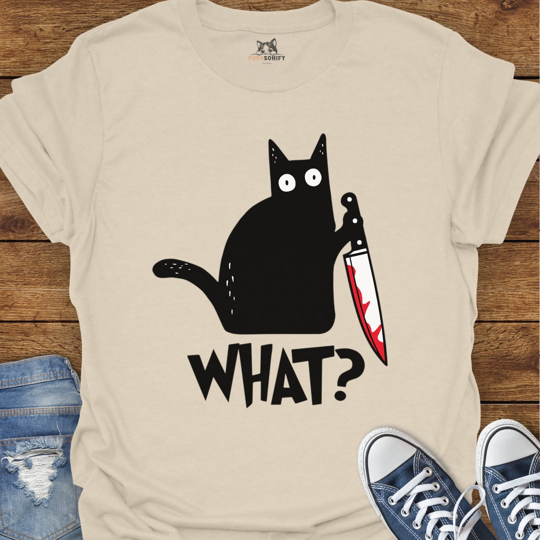 What? Suspicious Cat Cat T-Shirt
