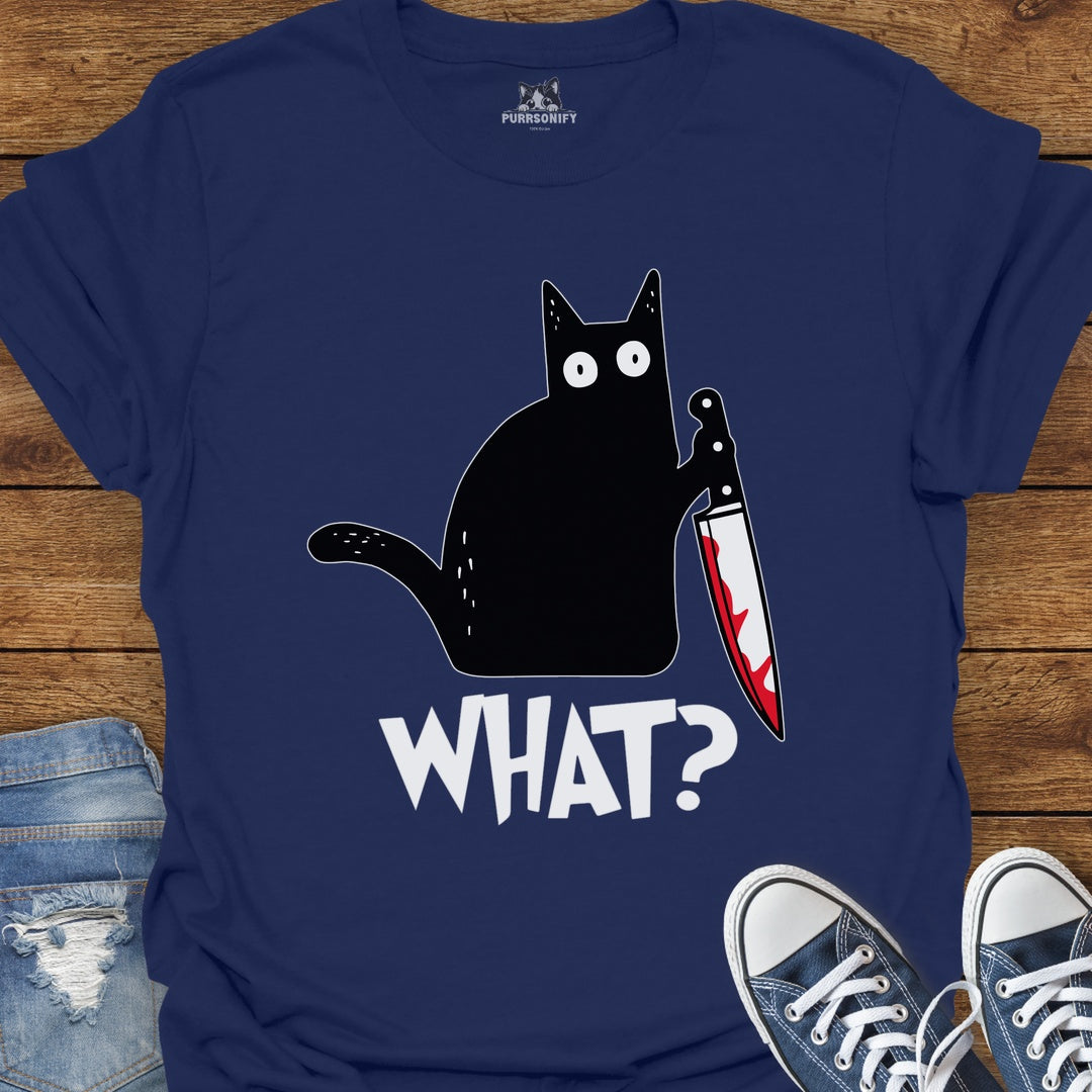 What? Suspicious Cat Cat T-Shirt