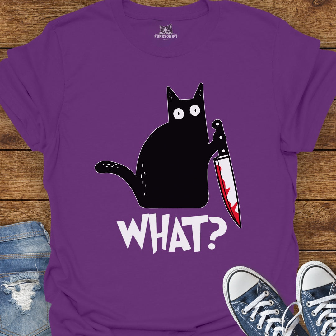 What? Suspicious Cat Cat T-Shirt