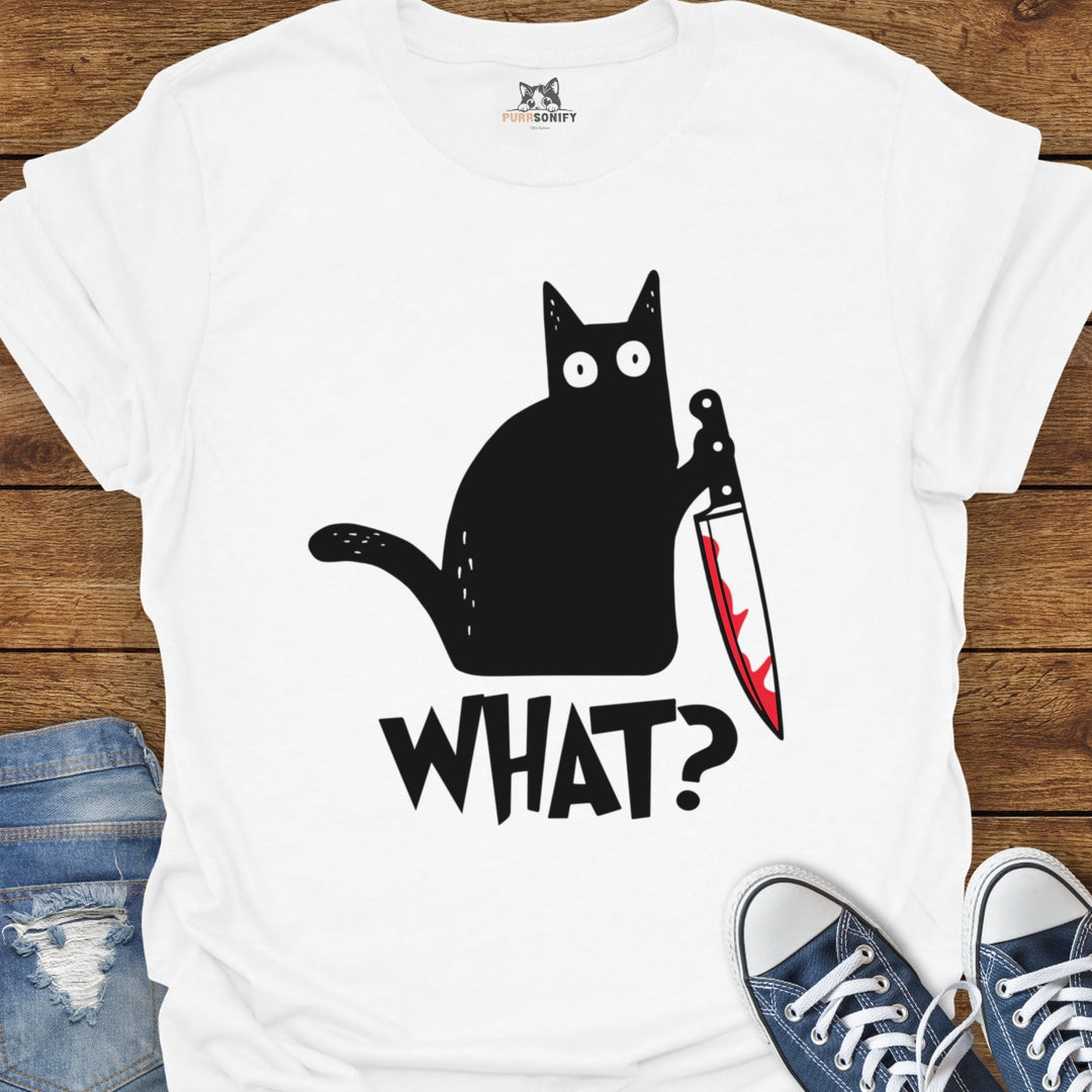 What? Suspicious Cat Cat T-Shirt